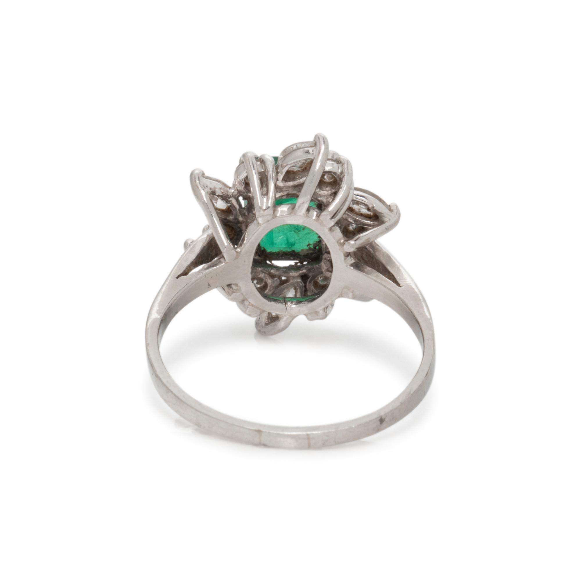 EMERALD AND DIAMOND RING