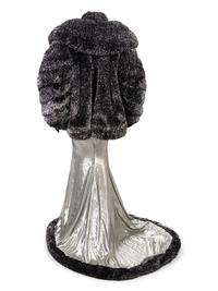 Thierry Mugler Silver Evening Ensemble worn in Ebony Fashion Fair, 1990s