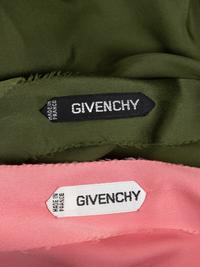 Two Givenchy Haute Couture Silk Satin Blouses, 1980-90s
