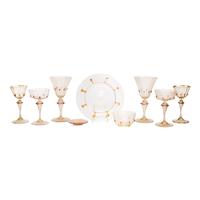 A Venetian Glass Table Service