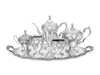 An American Silver Five-Piece Tea and Coffee Service