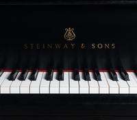 A Steinway and Sons Black Lacquer Model S Baby Grand Piano