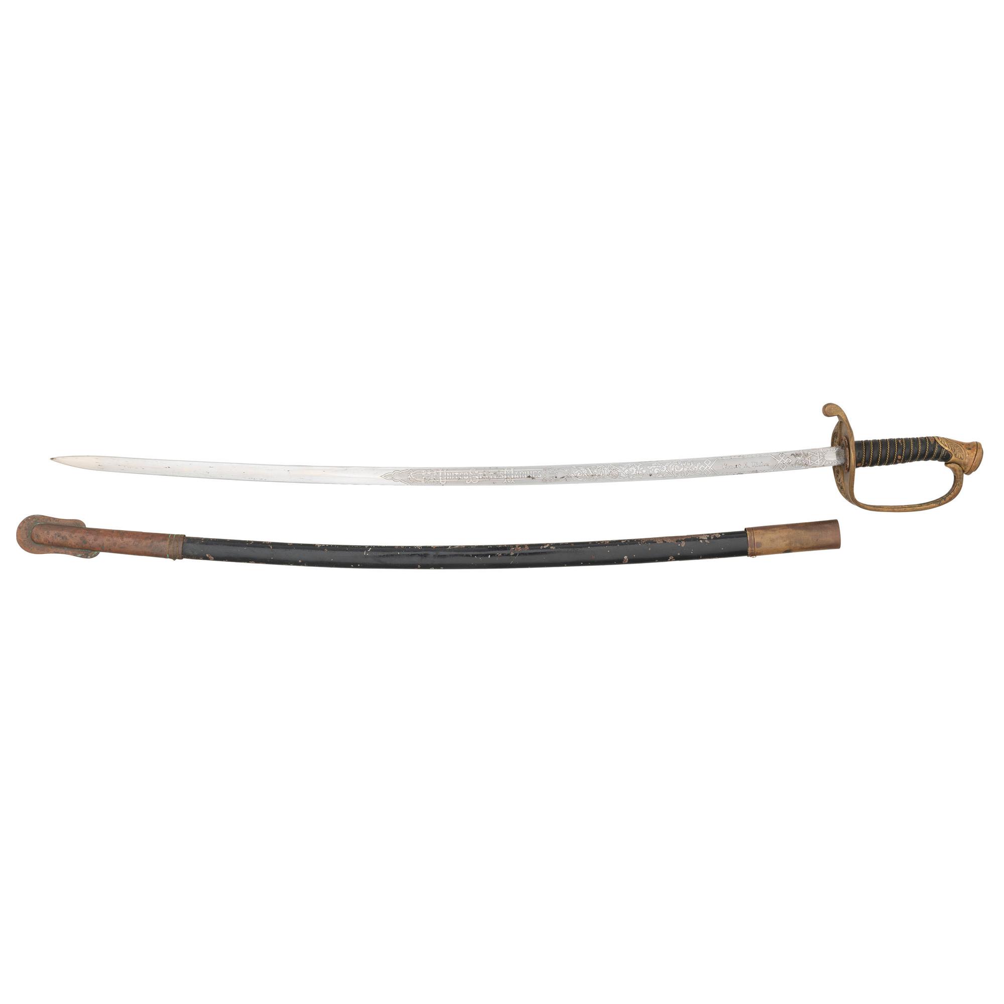 USMC NCO Sword Named to Ernest L Hinton