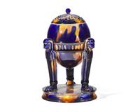 A Wedgwood Majolica Egyptian Revival Pastille Burner