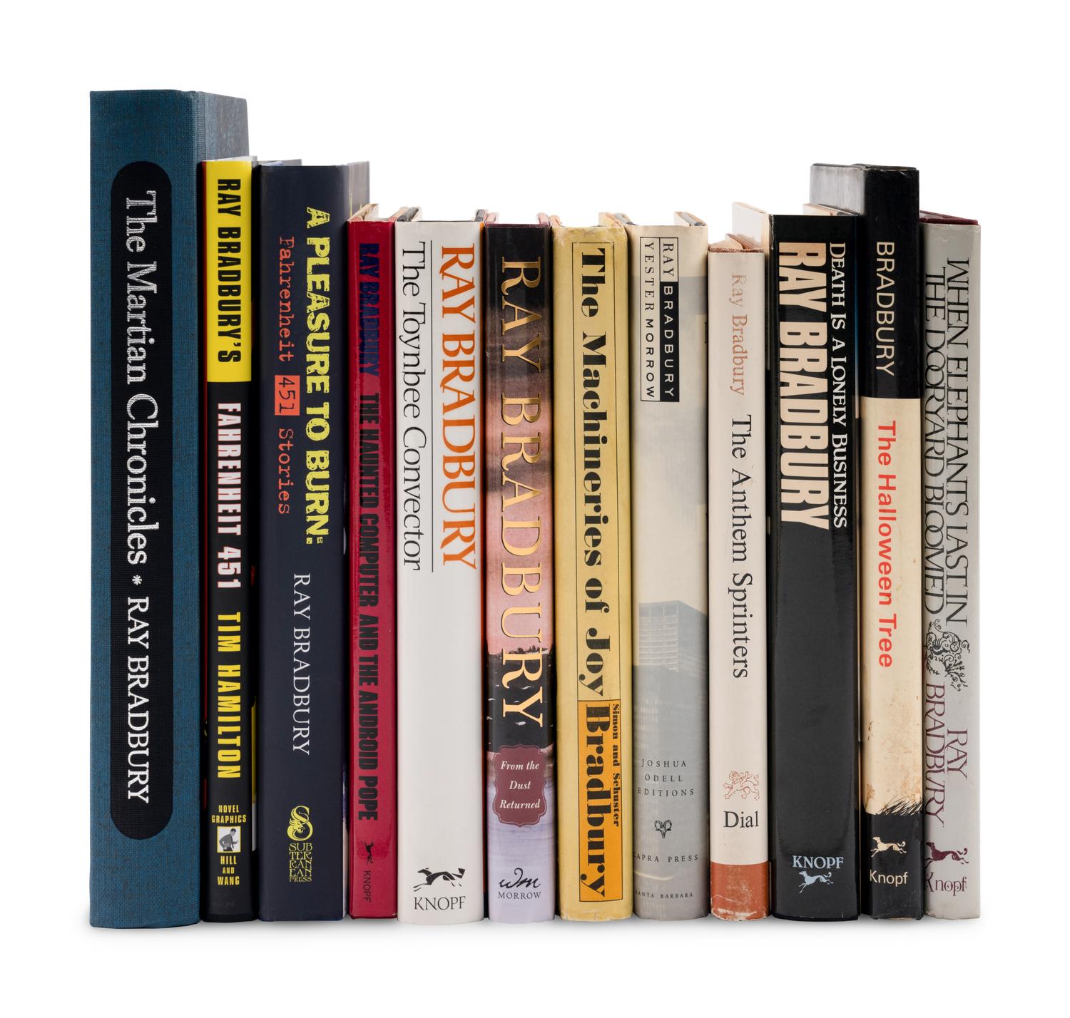 BRADBURY, Ray (1920-2012). A group of 12 works, MOST FIRST EDITIONS, SOME SIGNED, comprising: