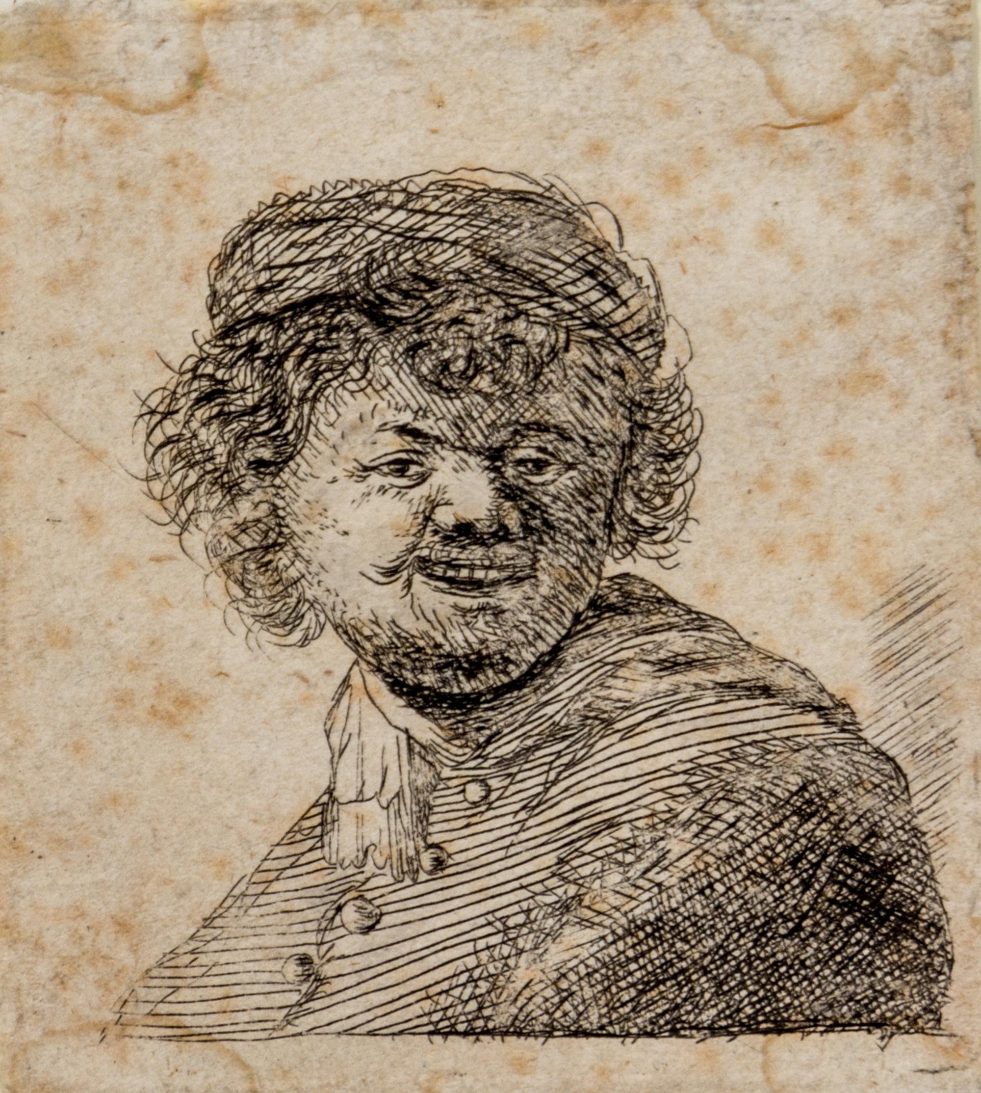 After Rembrandt van Rijn, (Dutch, 1606–1669), Self Portrait in a Cap, Laughing; Joseph and Potiphar's Wife; Clement de Jonghe, Printsel