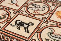 A Roman Style Mosaic Inset Low Table