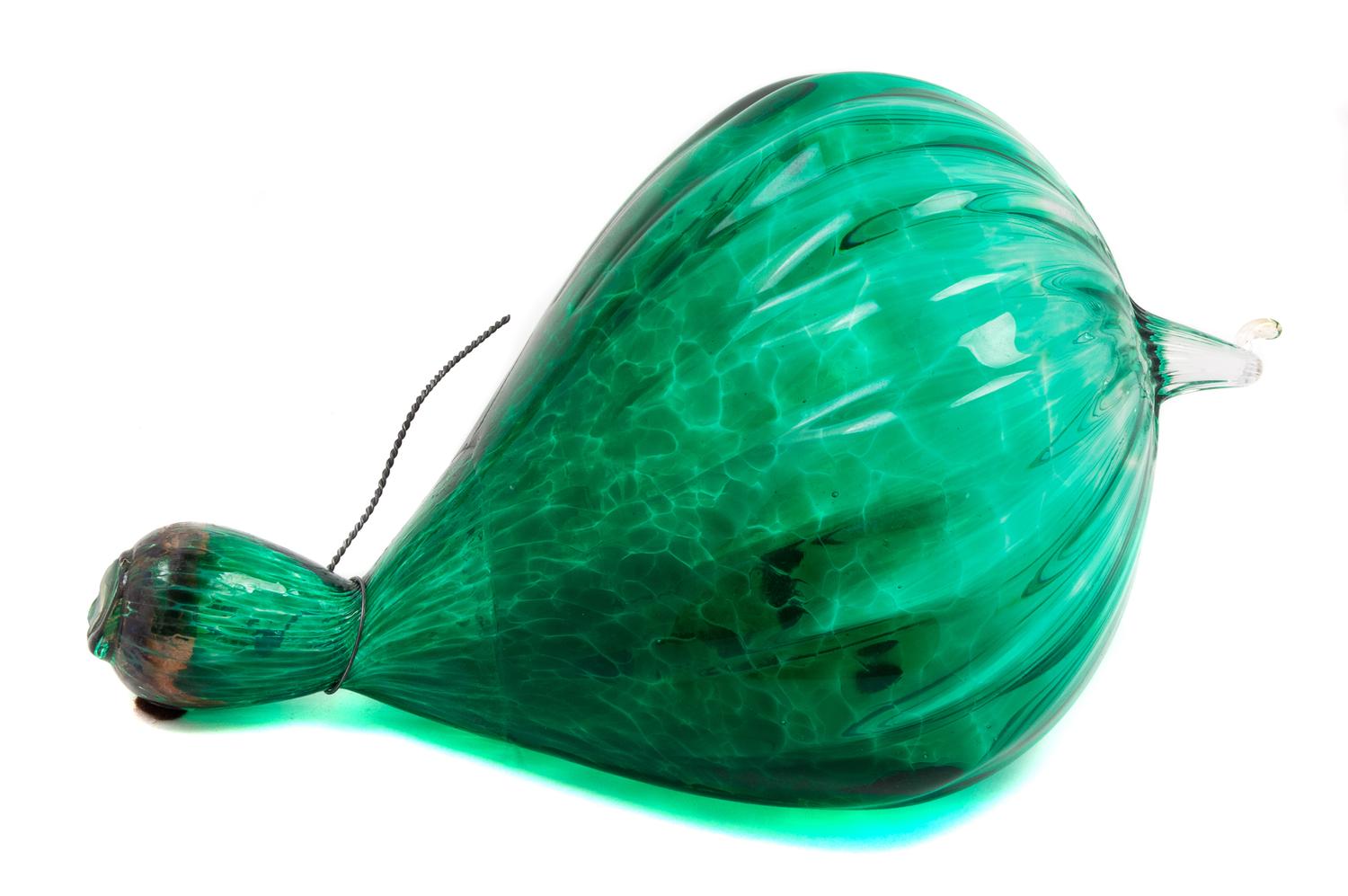 Dale Chihuly, (American, b. 1941), Green Squash Form Hanging Sculpture Pilchuck 25th Anniversary Ariel Addition Edition 45/400