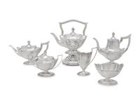 An American Silver Six-Piece Tea and Coffee Service