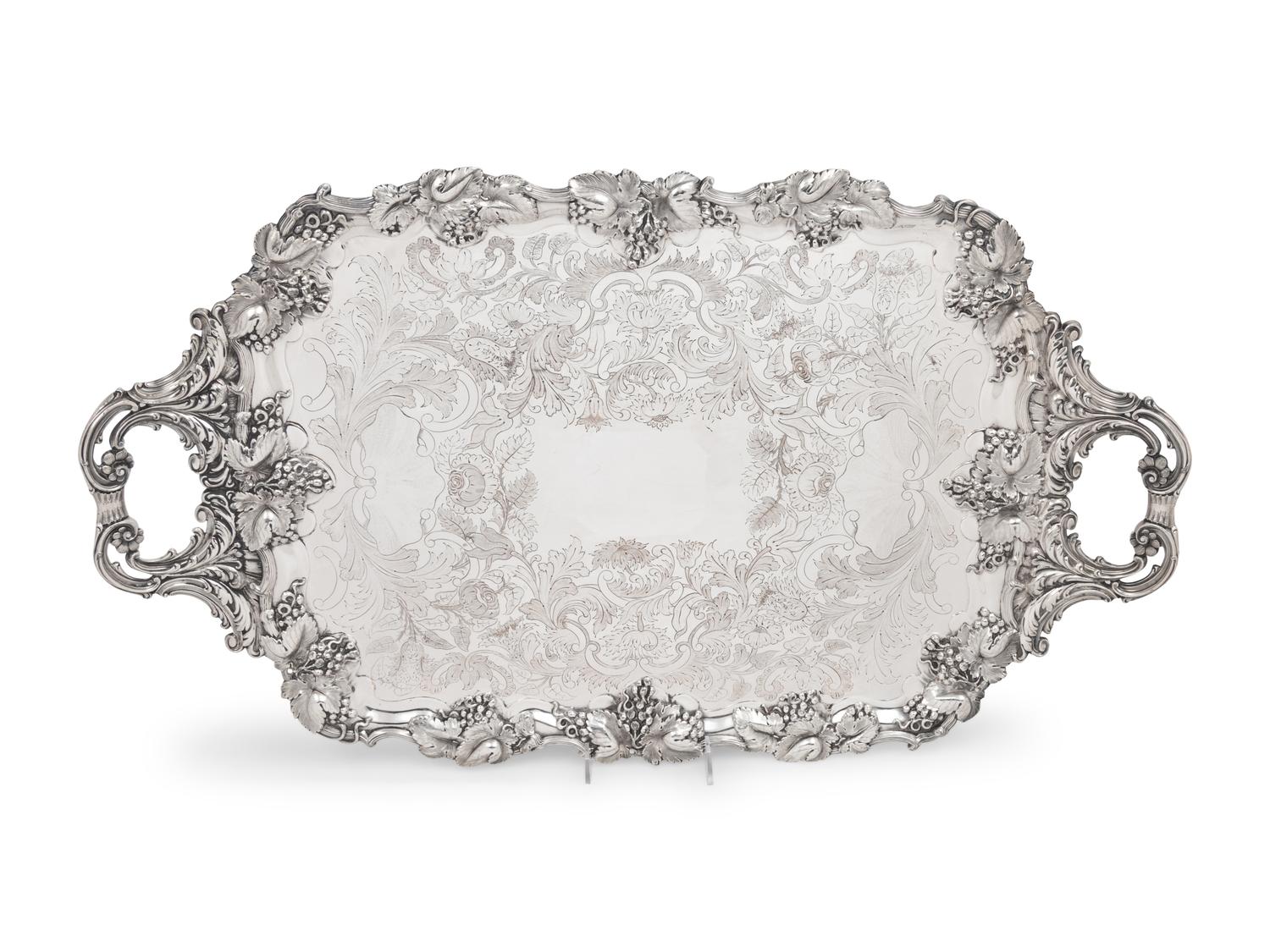 A Large Silver-Plate Serving Tray