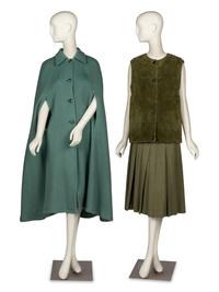 Two Designer Ensembles & Cape: Gucci and Bill Blass