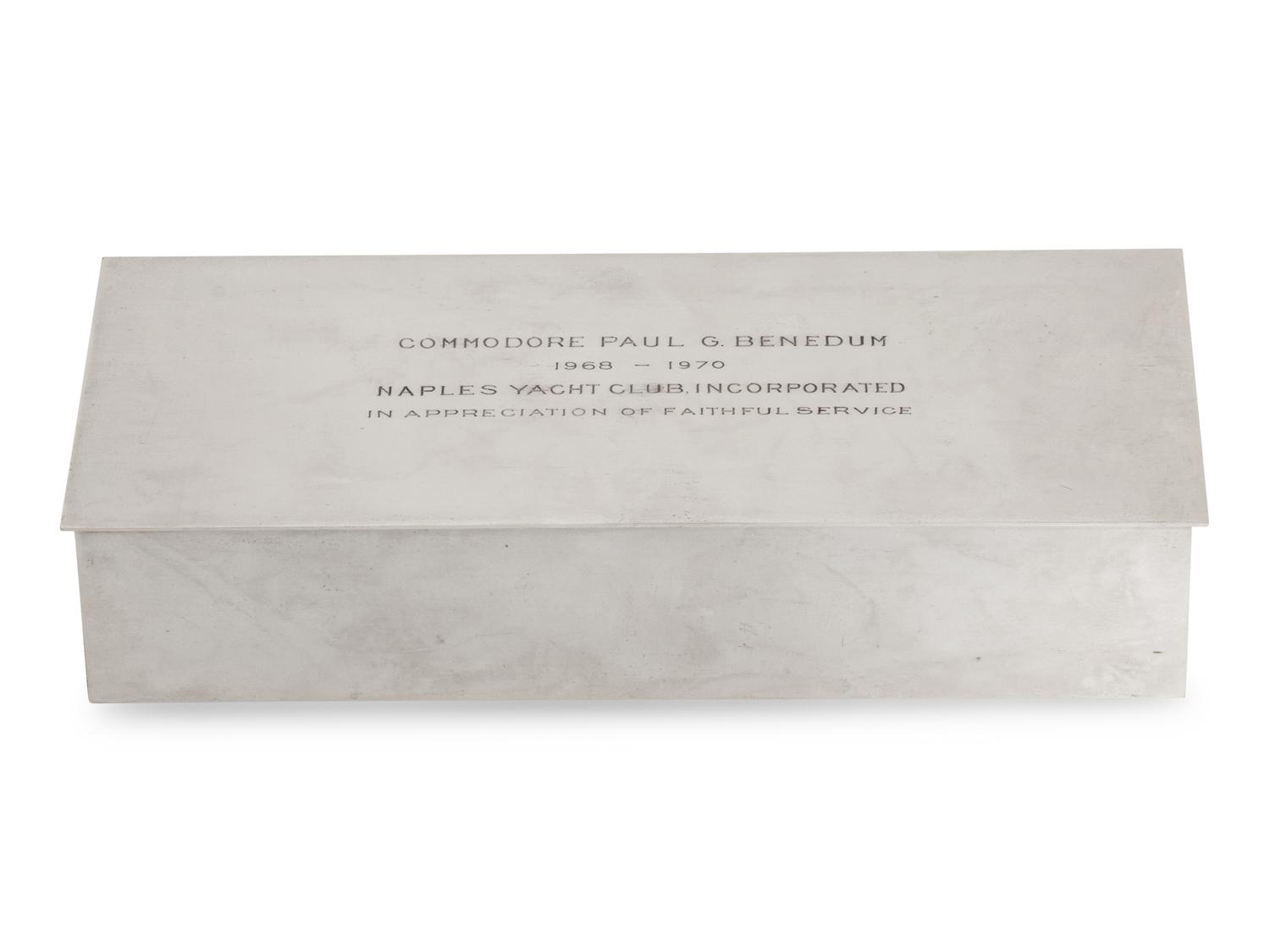 A Tiffany and Co. Silver Cigarette Box
