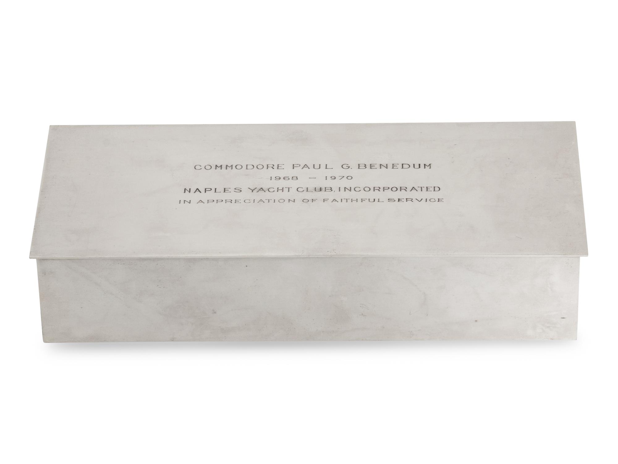 A Tiffany and Co. Silver Cigarette Box