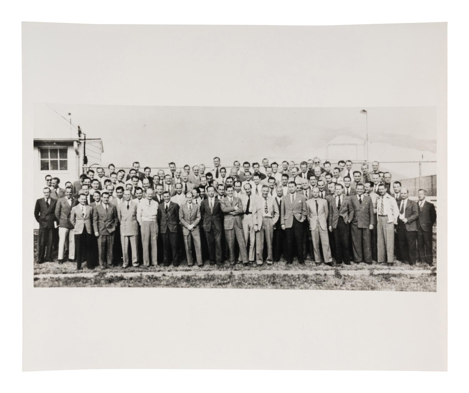 [PEENEMUNDE ARMY RESEARCH CENTER]. An archive of photographs of Wernher von Braun and the Peenemünde facility.