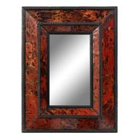 A Flemish Tortoise Shell and Part Ebonized Mirror