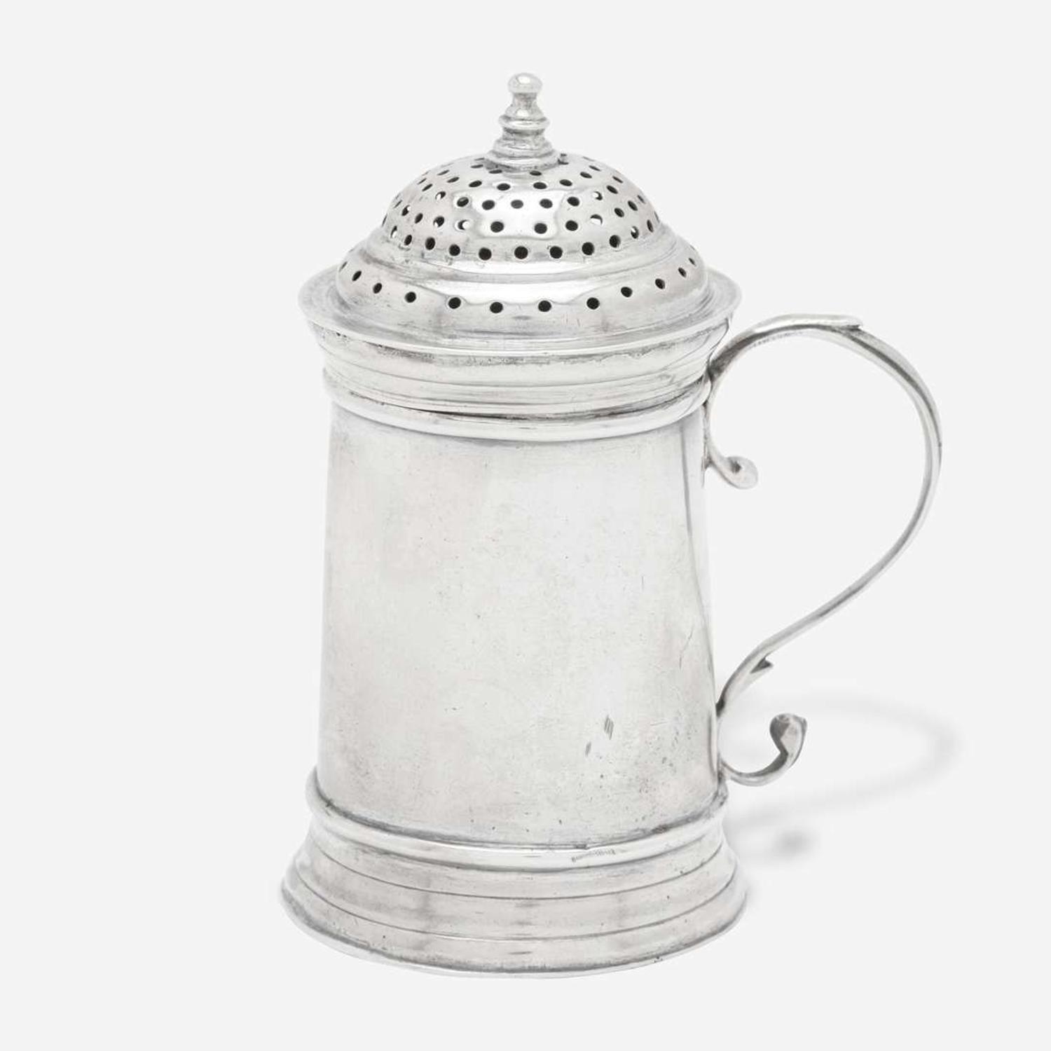 A silver dredger Jacob Hurd (1703-1758), Boston, MA, circa 1730