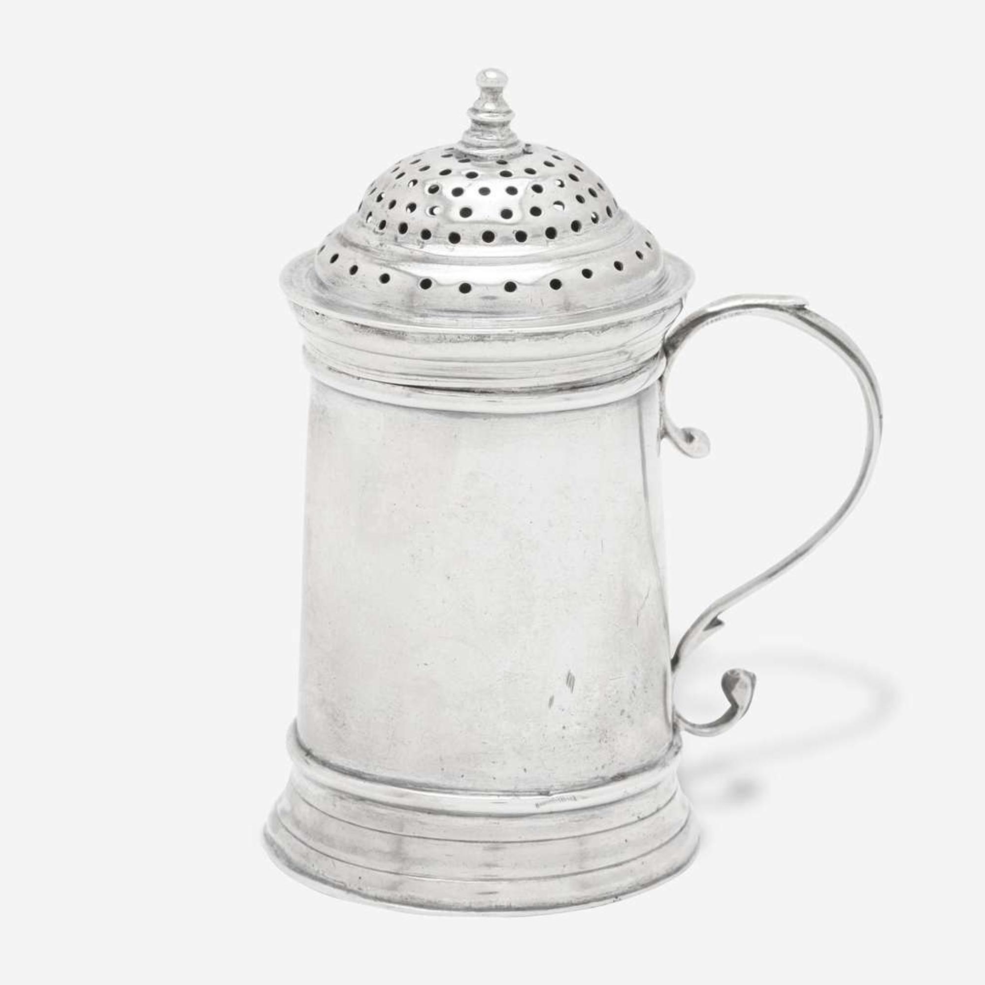 A silver dredger Jacob Hurd (1703-1758), Boston, MA, circa 1730
