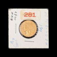 A 1914 Indian Head $5 Gold Coin