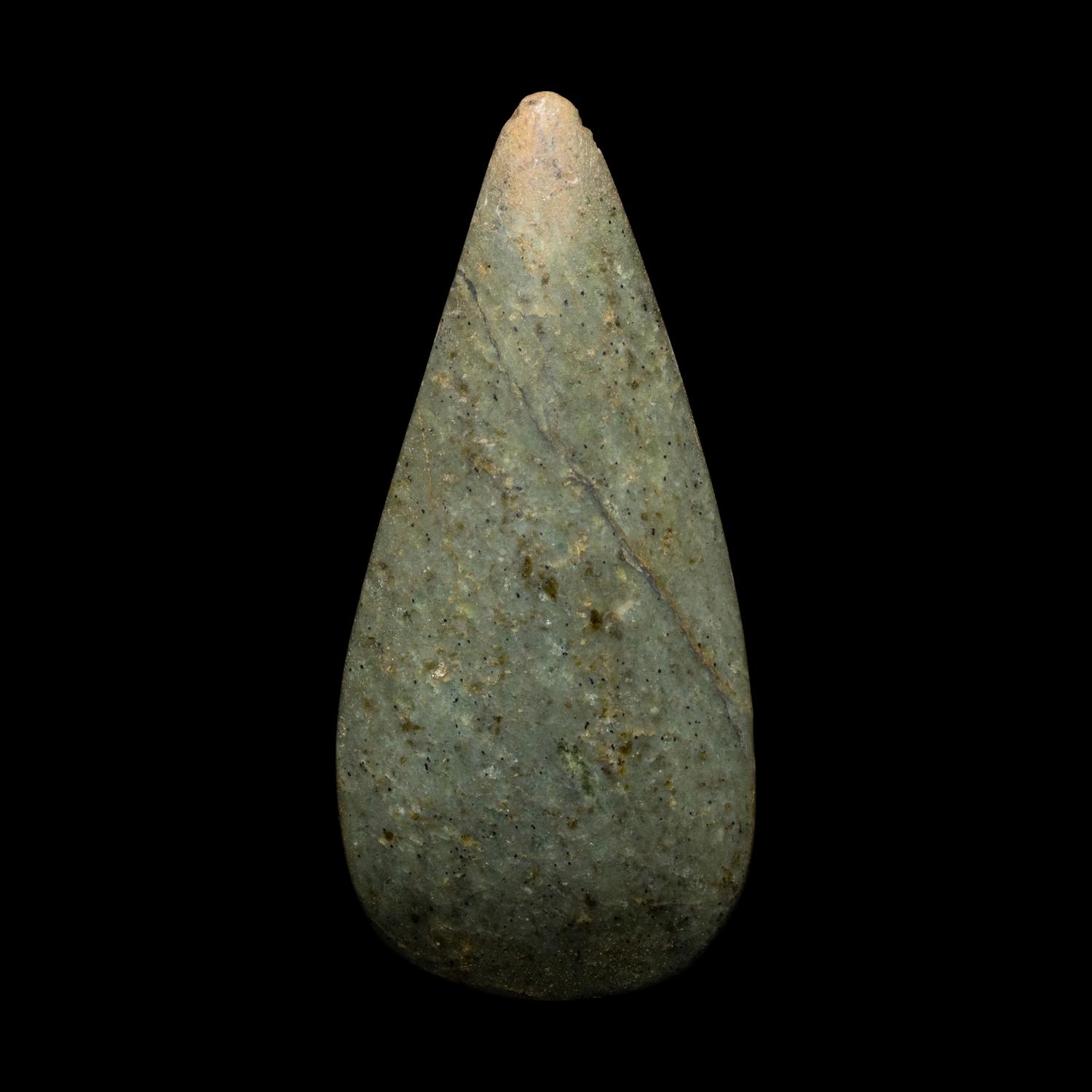 A Taino Greenstone Petaloid Celt