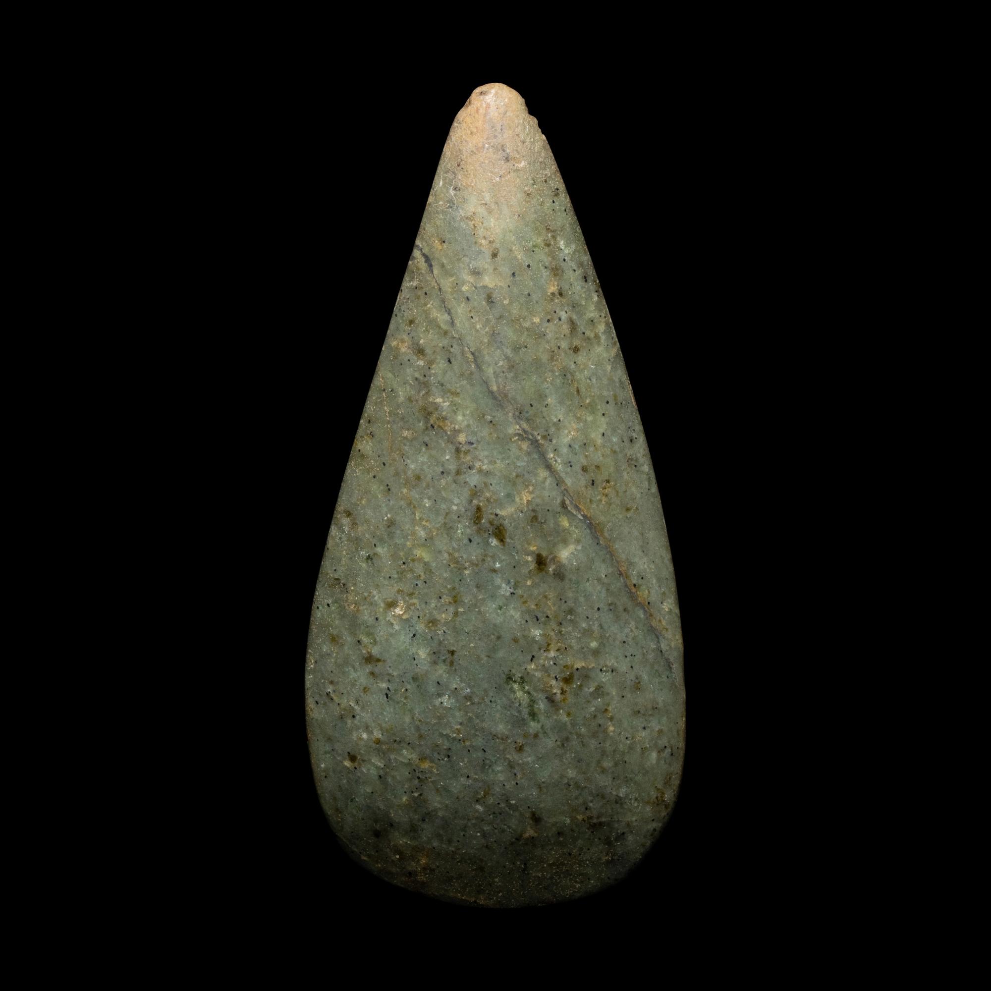 A Taino Greenstone Petaloid Celt