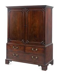 A George III Mahogany Linen Press