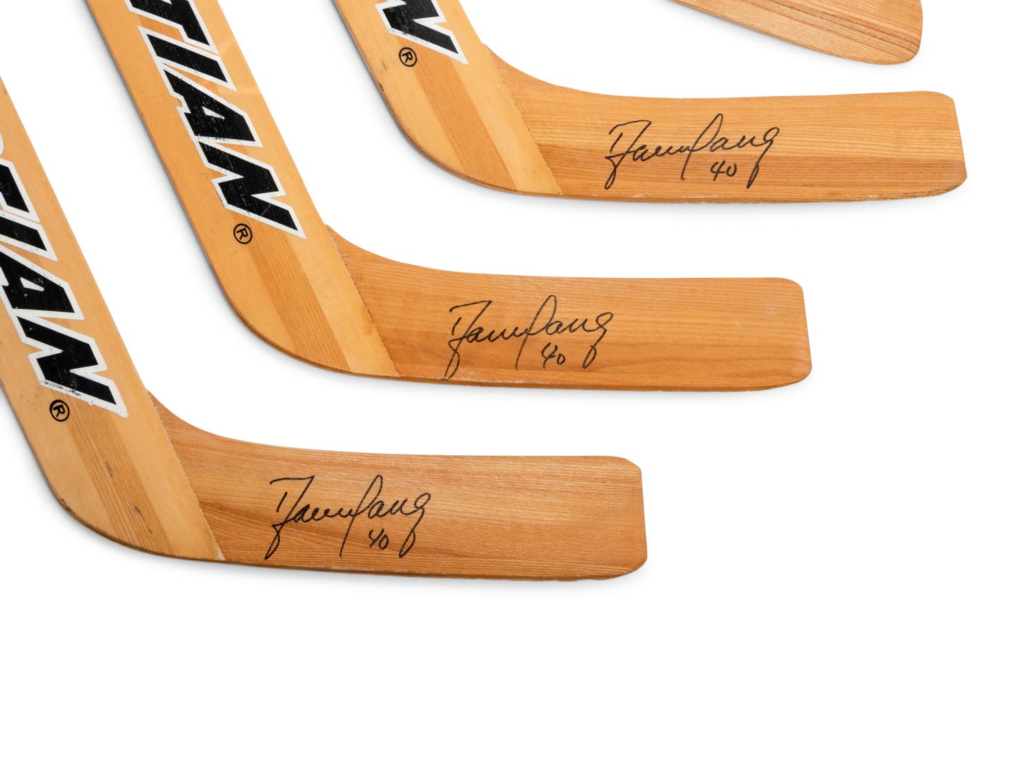A Group of Chicago Blackhawks Signed Autograph Items Including Chris Chelios,