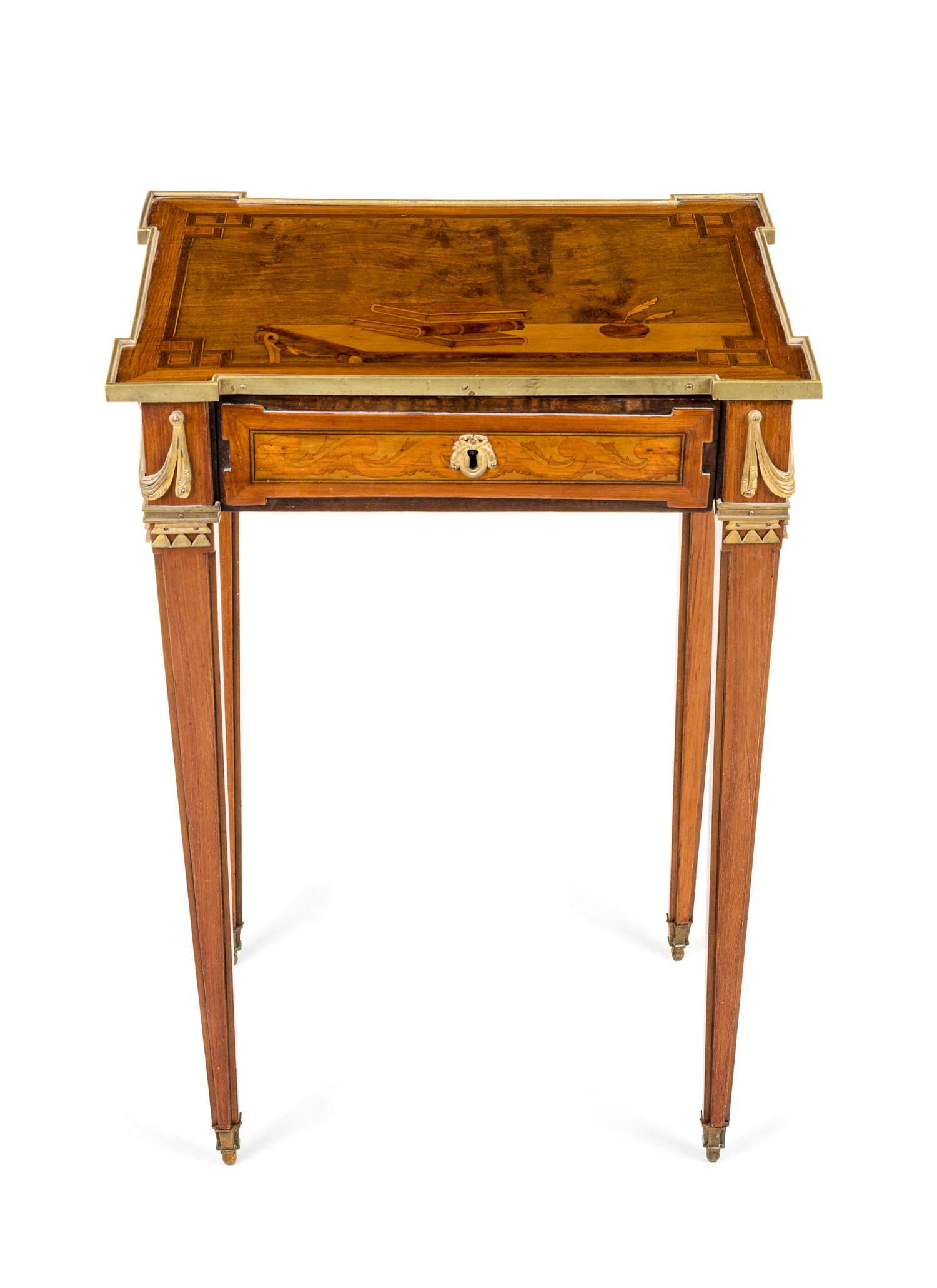 A Louis XVI Marquetry Writing Table