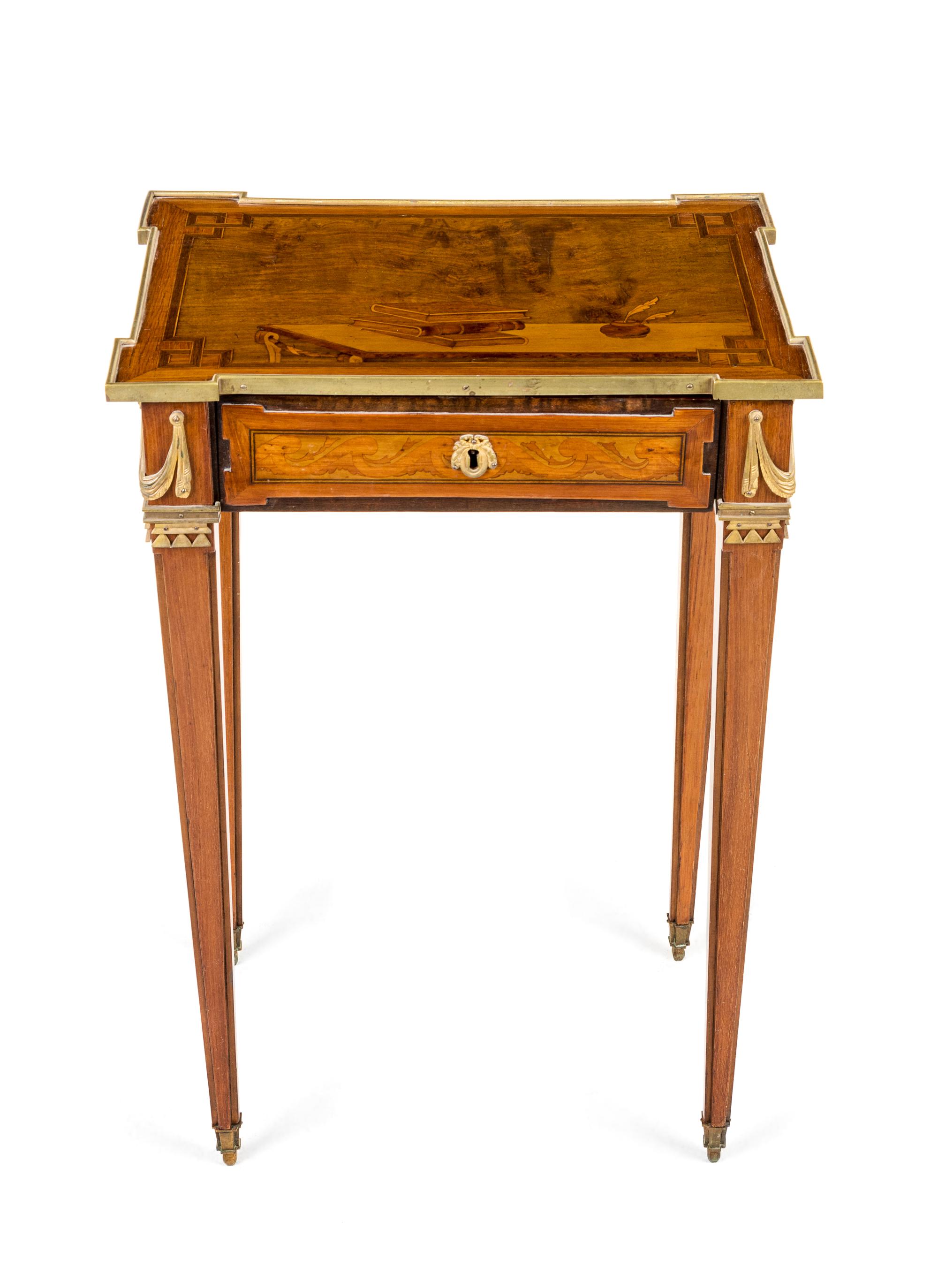 A Louis XVI Marquetry Writing Table