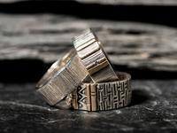 Heavily Stamped Rings