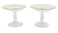 A Pair of Opaline Glass Tazze