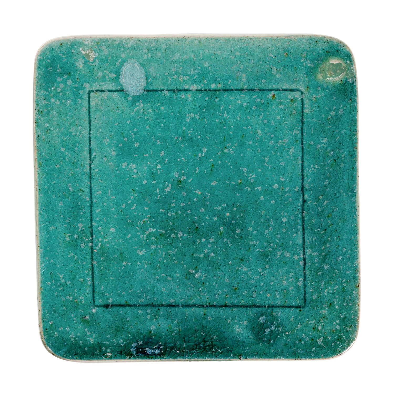 A Pair of Turquoise Glazed Garden Seats