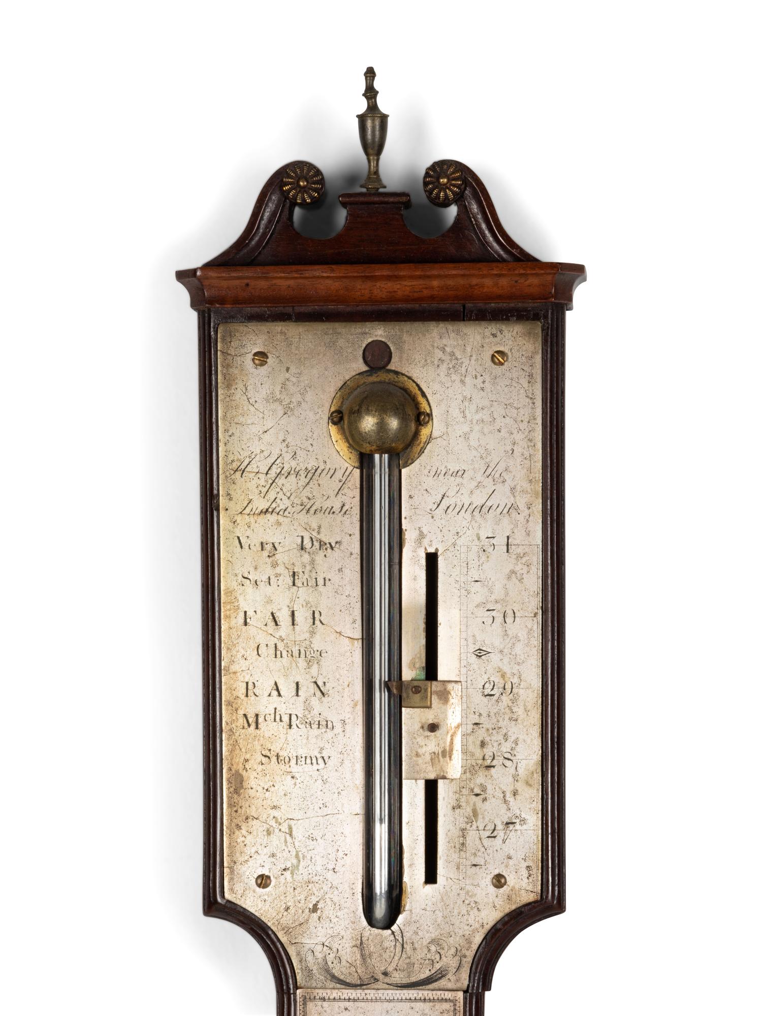An RegencyMahogany Stick Barometer