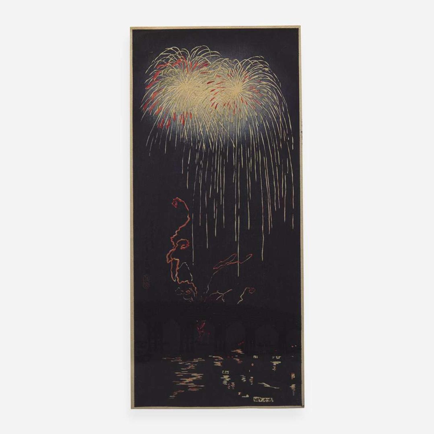 Hiraoki "Shotei" Takahashi 高橋松亭 浮世绘四幅 (Japanese b.1871-d.1945)