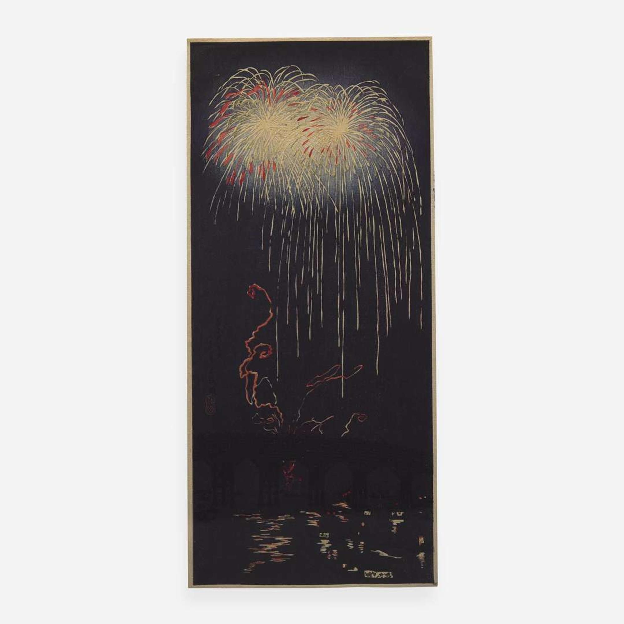 Hiraoki "Shotei" Takahashi 高橋松亭 浮世绘四幅 (Japanese b.1871-d.1945)