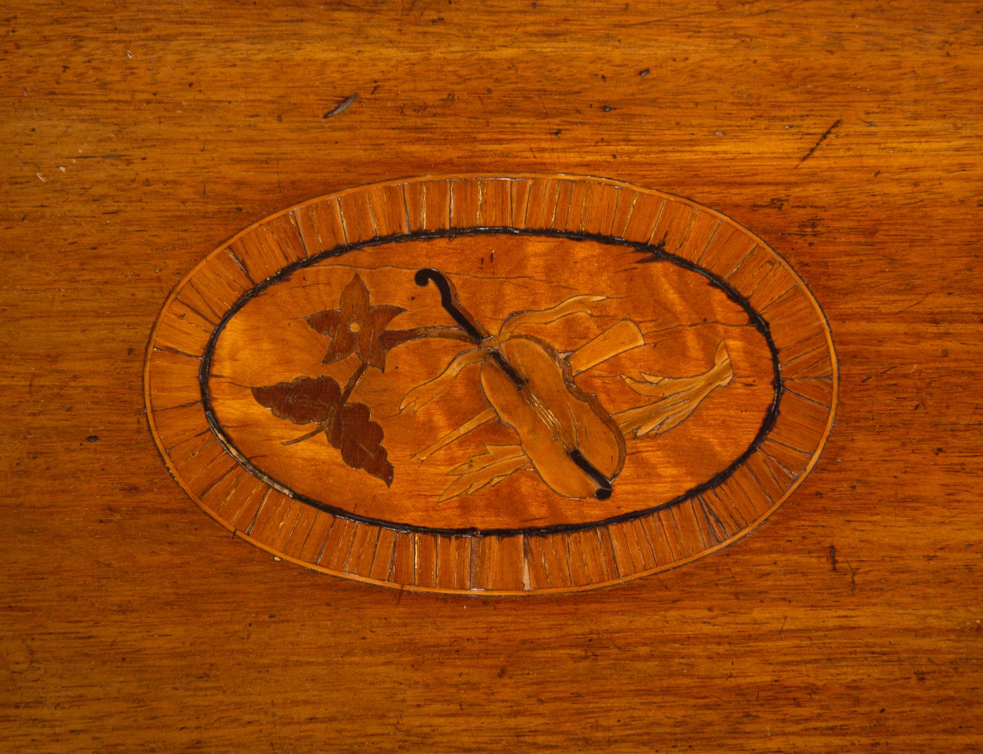 A Regency Mahogany and Marquetry Pembroke Table