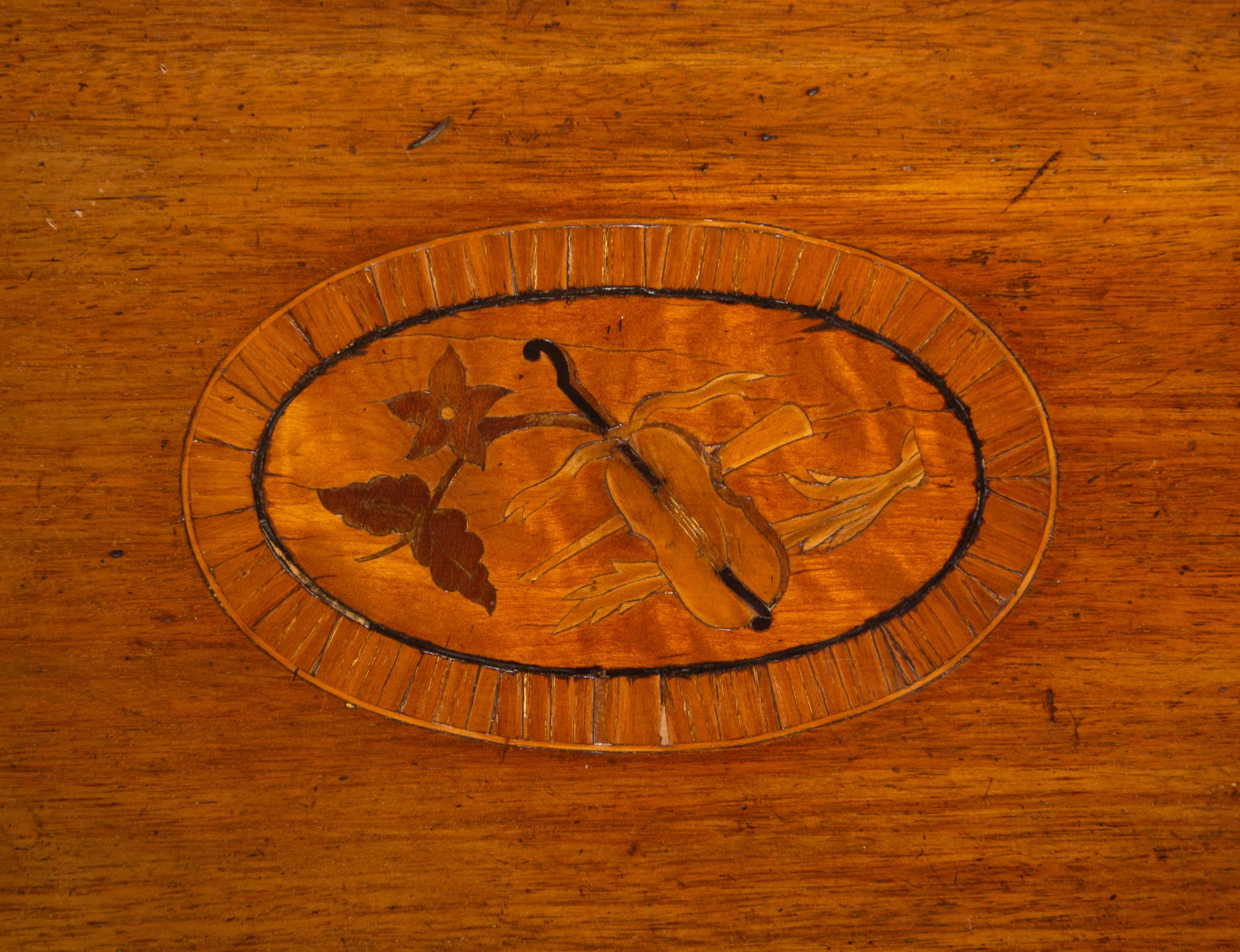 A Regency Mahogany and Marquetry Pembroke Table