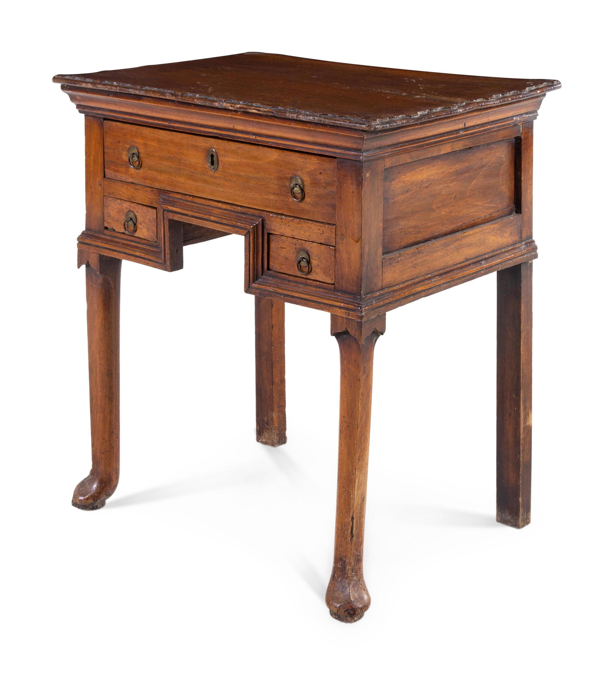 A Continental Walnut Side Table