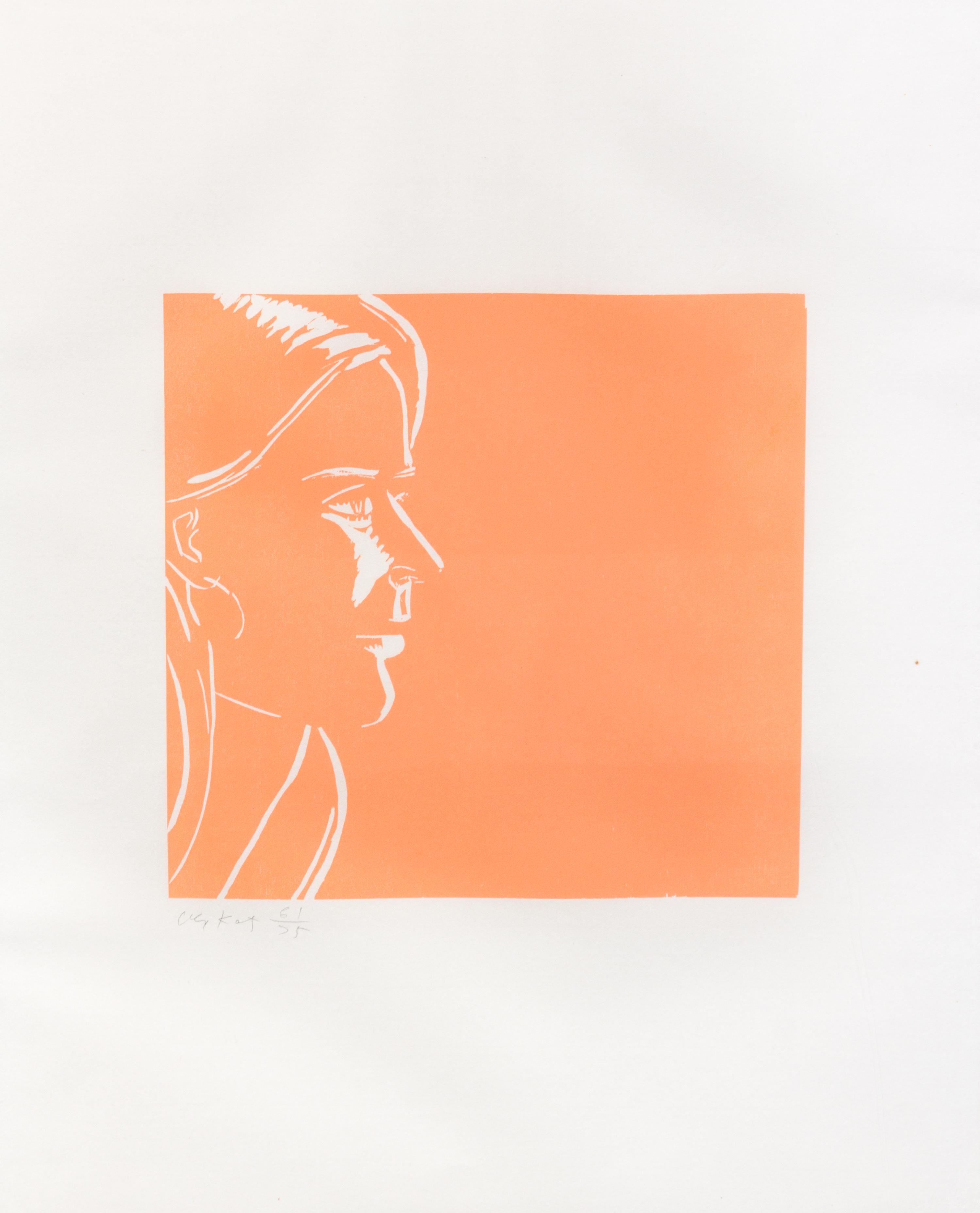Alex Katz, (American, b. 1927), Pink Kim, 1995