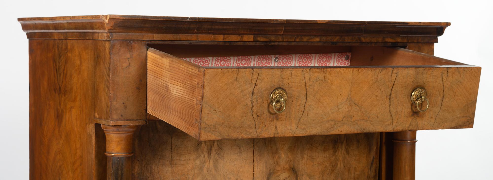 A Continental Neoclassical Burlwood Cabinet