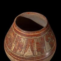 A Nicoya Polychrome Pedestal Jar