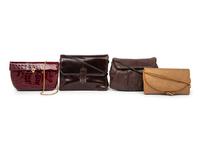 Three Bottega Veneta Bags and One Exotic Skin Bag, 1980-90s