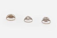 A Group of Ladies Diamond Rings
