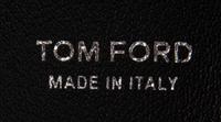 TOM FORD, BLACK LEATHER CONVERTIBLE TOTE
