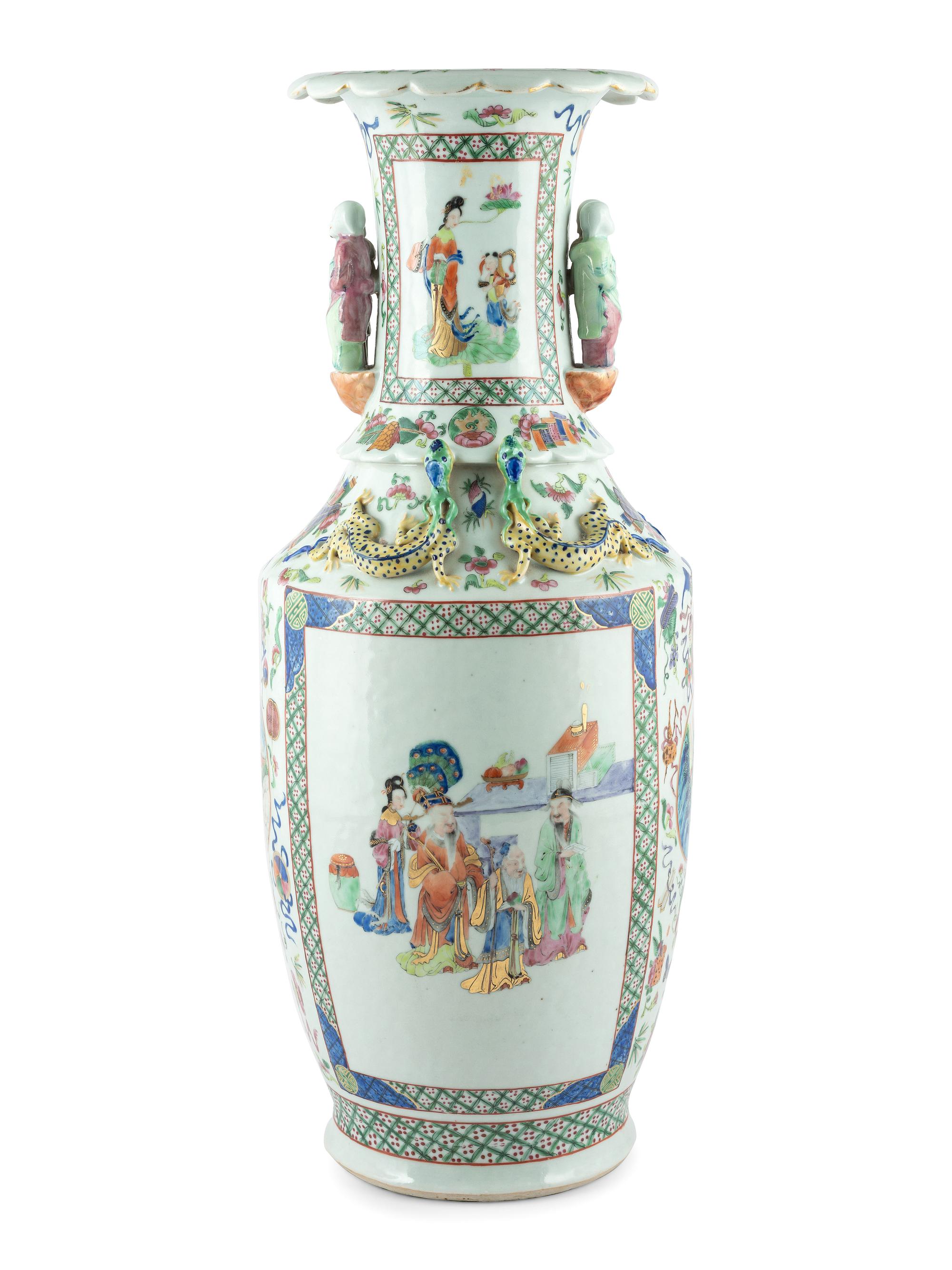 A Chinese Enameled Porcelain Vase