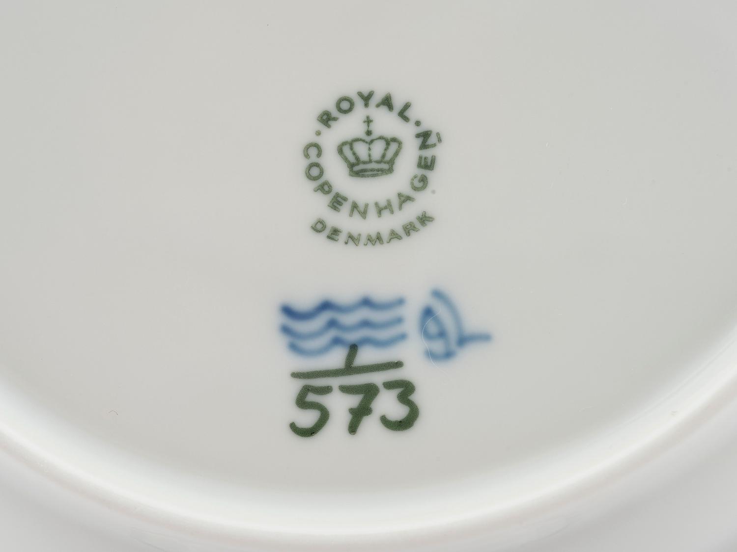 A Group of Royal Copenhagen and Porzellanfabrik Moschendorf Porcelain Tablewares
