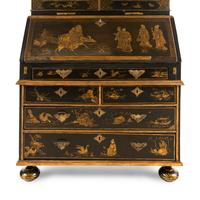 A George I Green Japanned Bureau Cabinet