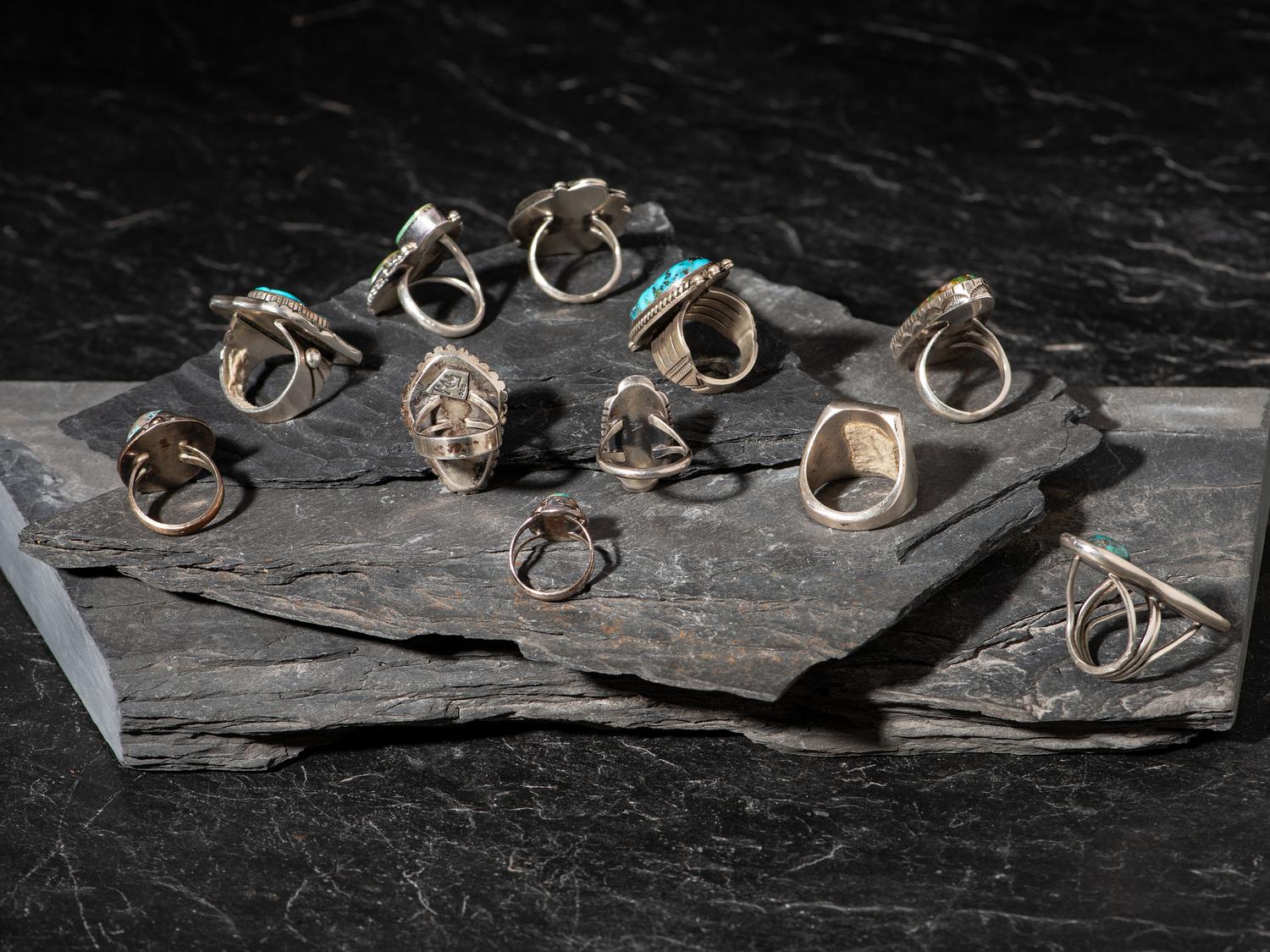 Navajo Silver and Turquoise Rings