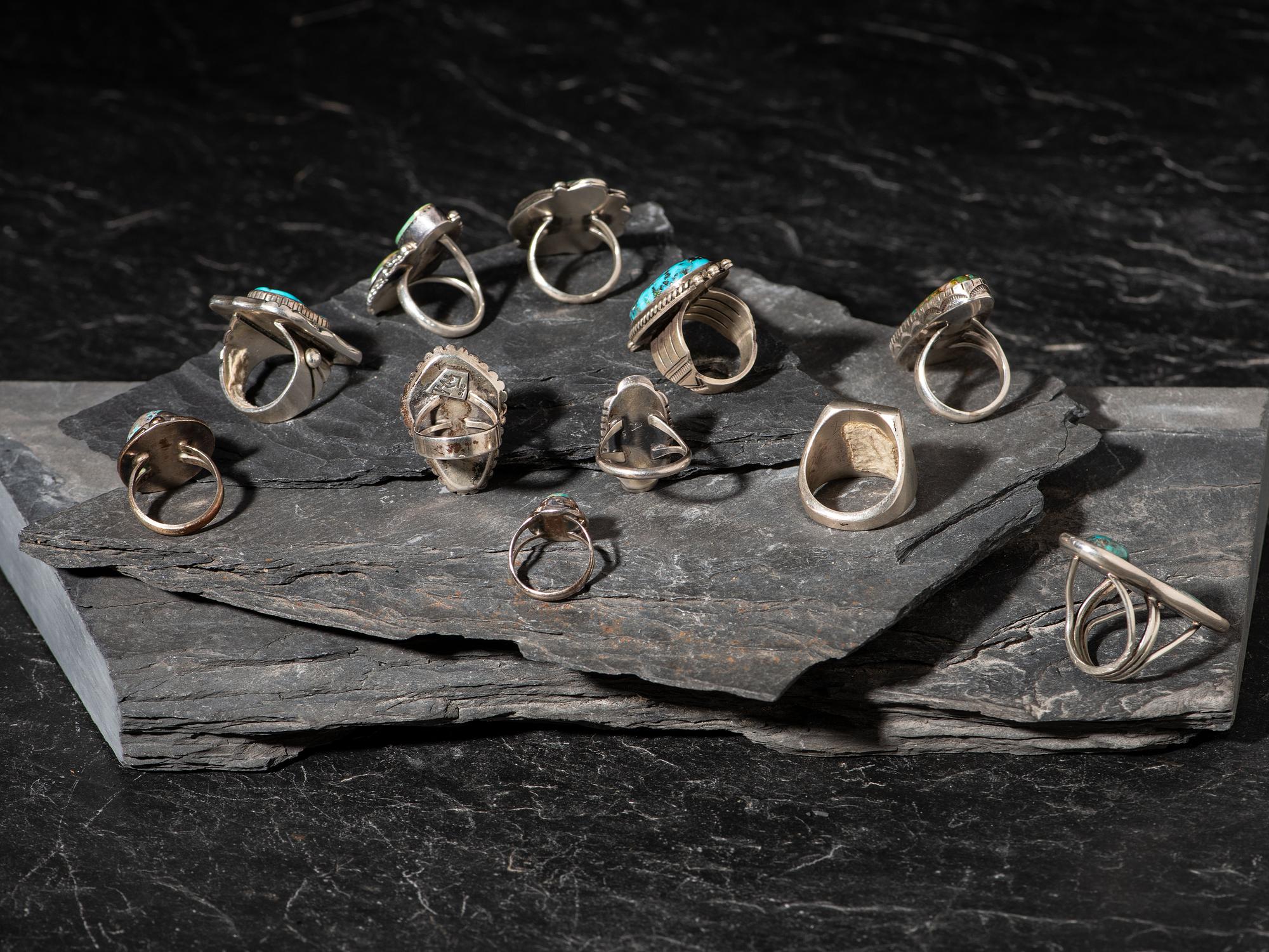 Navajo Silver and Turquoise Rings