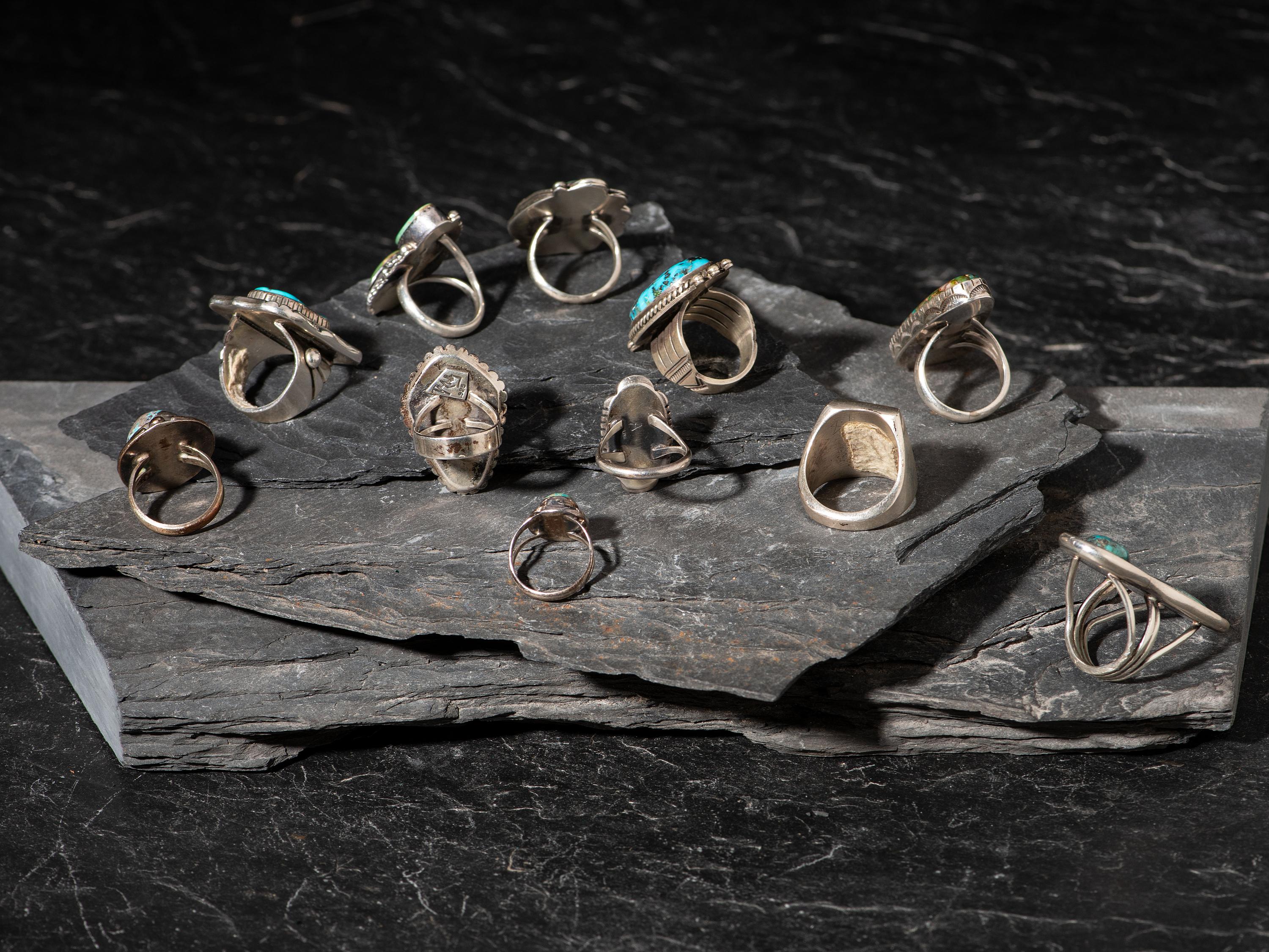Navajo Silver and Turquoise Rings