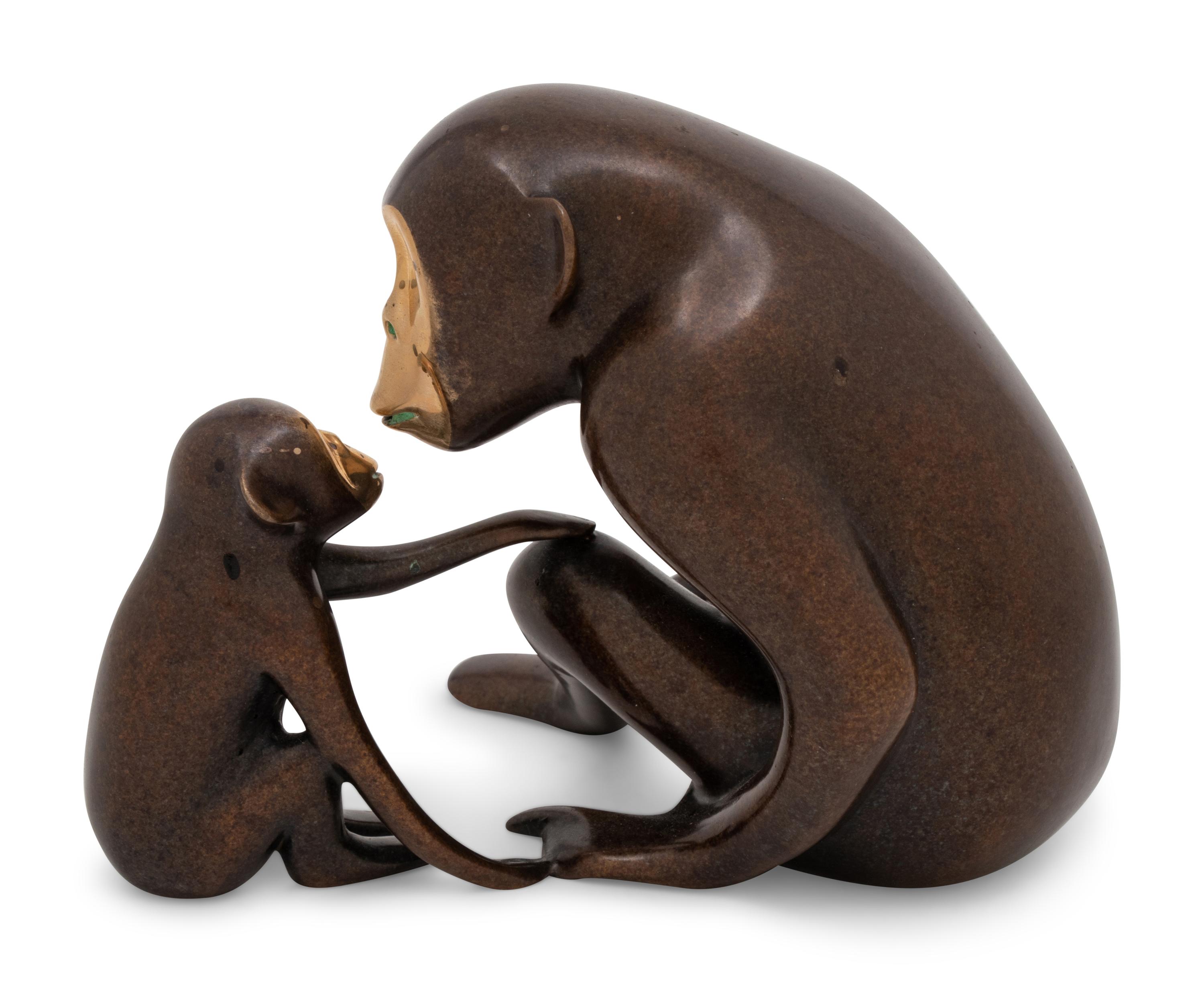 Chimp and Baby Sculpture edition 199/250
